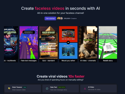 Vsub - Your faceless channel factory